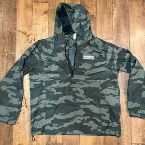 Swim Bait Underground Camo Rain Jacket Windbreaker Coat - XXL